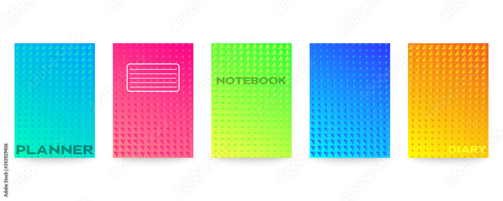 Poster minimal vector abstract cover notebook design. planner and diary cover for print. abstract design fo