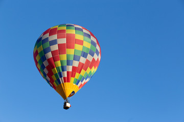 colored hot air balloon in Italy