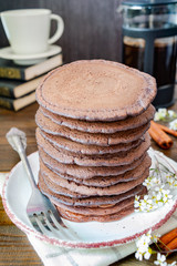 Chocolate pancakes 
