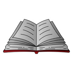 book vector design. digital hand drawn. halftone texture