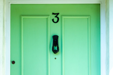 House number 3 on mint