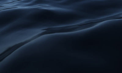 Dark open water against the sky