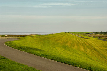 dike at seafront