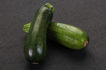 Raw ripe zucchini