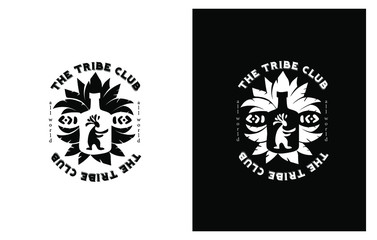 Fototapeta premium manual exclusive beverage production, illustrated logo for the company or club or tribe