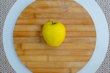 applee over wood table
