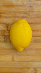 lemon over wood table