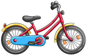 Kinderfahrrad - Vektor-Illustration