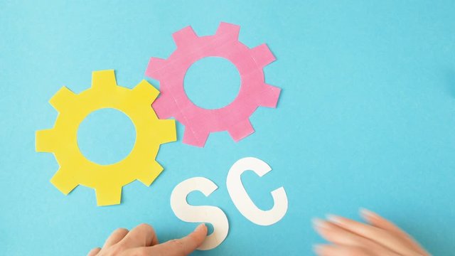 software scrum agile board with paper task, agile software development methodologies concept