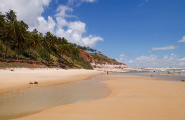Chalk beach, Tibau do Sul, near Natal, Rio Grande do Norte, Brazil on October 15, 2013