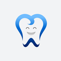 teeth with a happy face logo