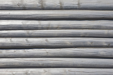 Old wood background. Close up of wall made of Gray wooden planks or timber