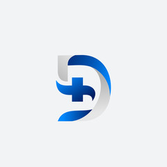 letter d health logo