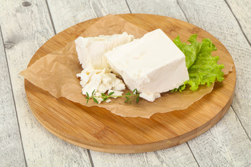 Greek traditional Feta soft cheese
