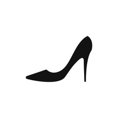 High heel icon flat vector design