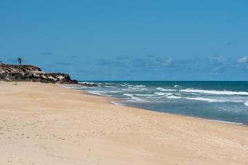 Fototapeta na wymiar Pipa beach, Tibau do Sul, near Natal, Rio Grande do Norte, Brazil on January 13, 2019. Minas beach