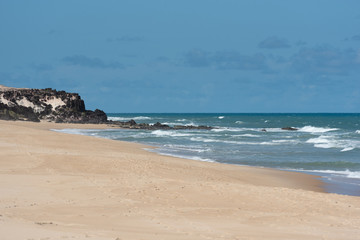 Pipa beach, Tibau do Sul, near Natal, Rio Grande do Norte, Brazil on January 13, 2019. Minas beach