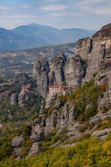 Fototapeta na wymiar The Beautiful Floating Monasteries in Meteora, Greece