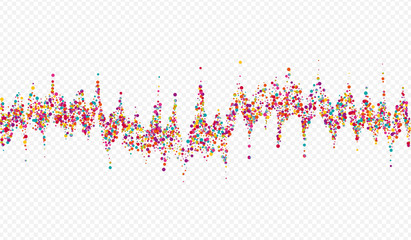 Hologram Round Invitation Transparent Background. 