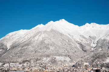 Nordkette mountain range in Innsbruck