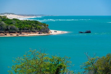 Tibau do Sul, near the beach of Pipa Rio Grande do Norte, Brazil on April 1, 2013. Meeting of Lagoa...