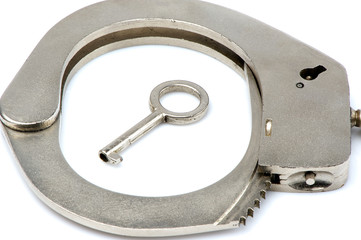 handcuffs isolated on white