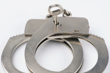 handcuffs isolated on white