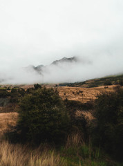 storm clouds in the mountains
