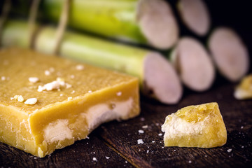 Rapadura is a sugar cane-based sweet, of African origin and consumed in Latin America, in countries...