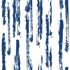 Indigo Paper Line Vector Seamless Pattern. 