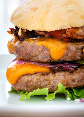 Cheeseburger, Burger, selbstgemacht