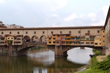 Obraz premium Ponte Vecchio (Most Złotników) - Florencja, Toskania, Wlochy