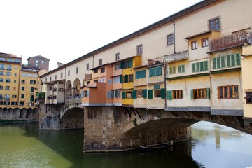 Obraz premium Ponte Vecchio (Most Złotników) - Florencja, Toskania, Wlochy