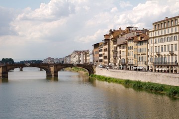 Fototapeta premium Ponte Vecchio (Most Złotników) - Florencja, Toskania, Wlochy