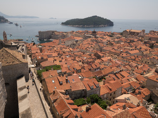 Vistas de Dubrovnik desde la muralla de la ciudad