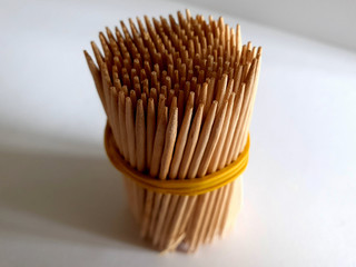 toothpicks on a white background.