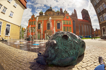Fountain sea city of Gdansk © panaramka
