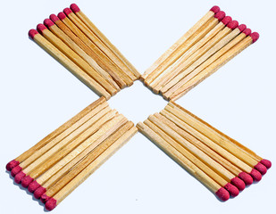 row of matches