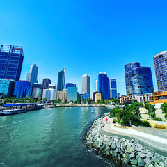 Naklejka premium Perth City Quays