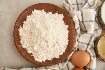 Flour, raw ingredient for cakes