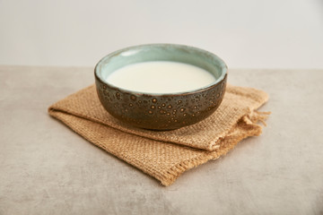 Milk, raw ingredient for cakes