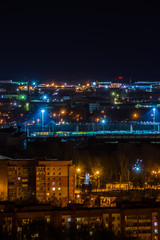 Fototapeta na wymiar Russian Federation at night city of Penza