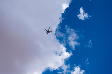 small drone in the sky