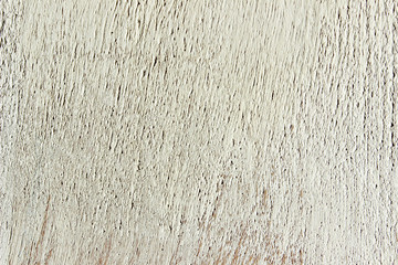 Blurry image of wooden wall painted white color, space for text. Abstract texture background.