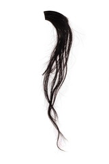Black horsehair, ponytail or mane, lock of hair on a white background © Kozlik_mozlik