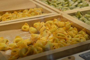 Italian kind of filled raw pasta. 