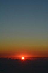 Nascer do Sol visto da pedra da Macela