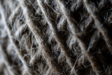 bobbin with rope macro photography