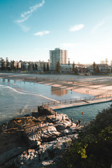 View of Manly Beach, Sydney Australia 
