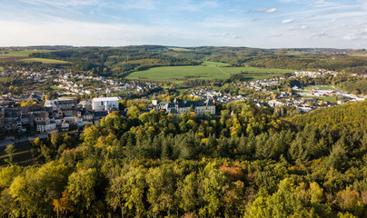 Fototapeta na wymiar Schloss Wiltz, Luxemburg, Ardennen, Mitelgebirge, ösling, Eifel
